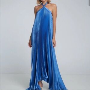 L’IDEE Deesse Gown in Mediterranean Blue, Size M